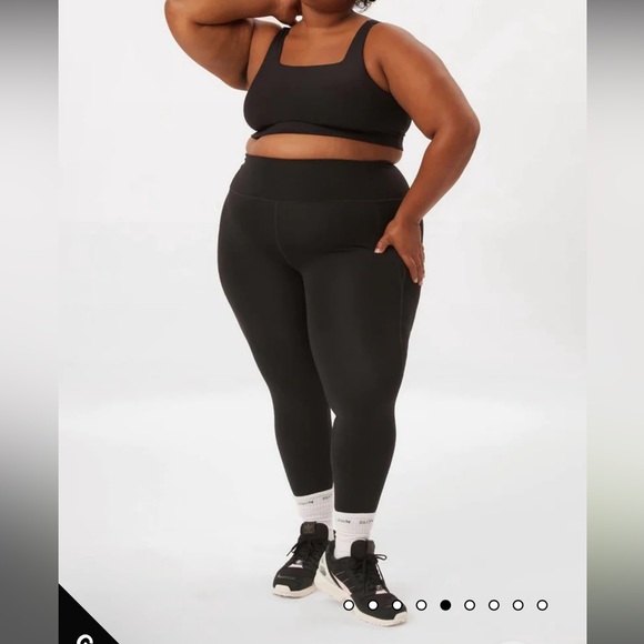 Girlfriend Collective - Black Compressive High-Rise Legging - Picture 8 of 9